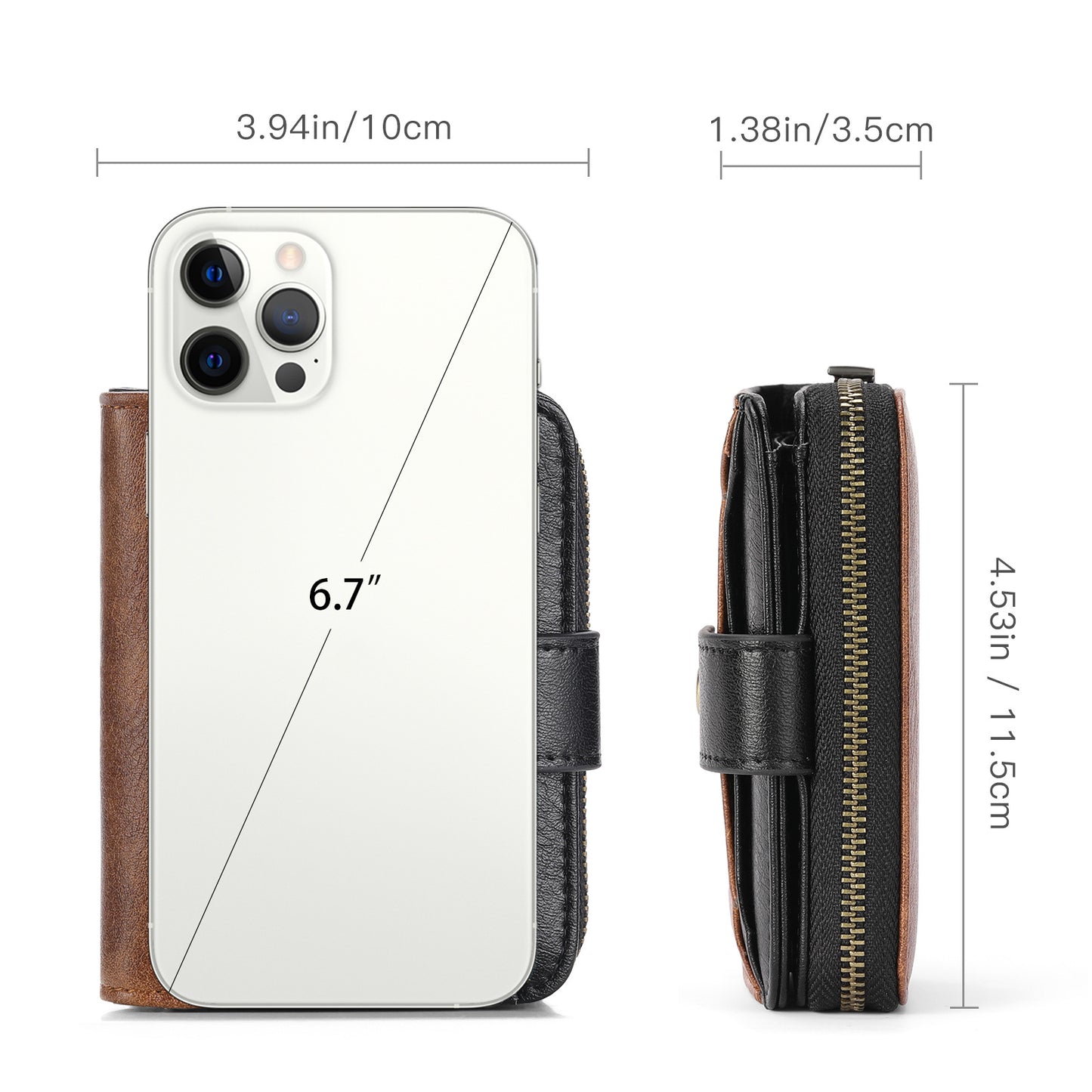 Women's Short Chic Clutch Zipper Hasp Pocket Ladies Wallets