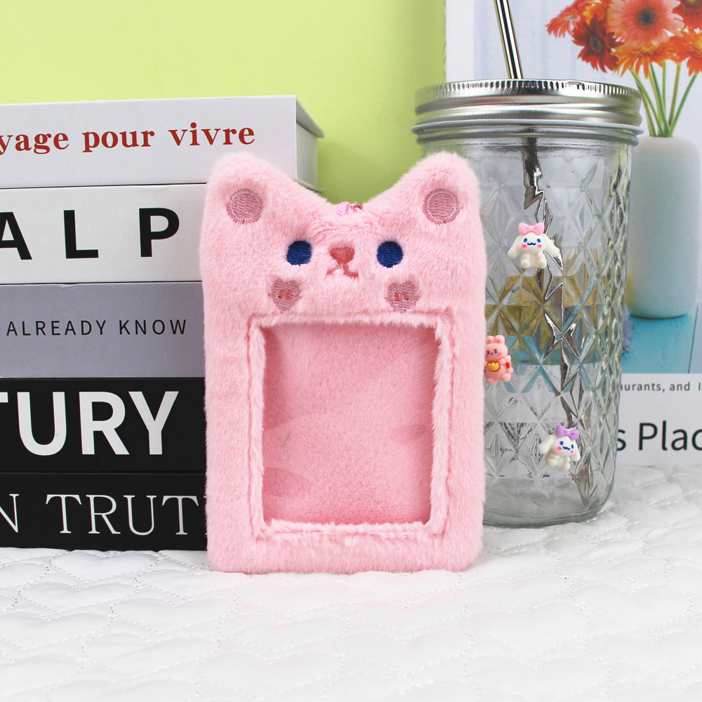Plush Cute Goo Korean Pendant Polaroid Card Holder