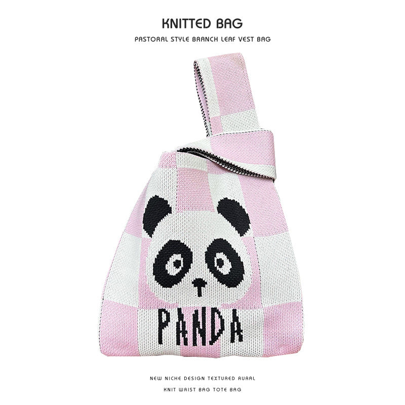 Women's Knitted Vest Versatile Large Capacity Commuter Handbags