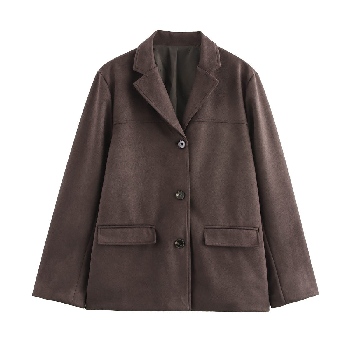 Women's New Autumn Fashion Suede Single-breasted Blazers
