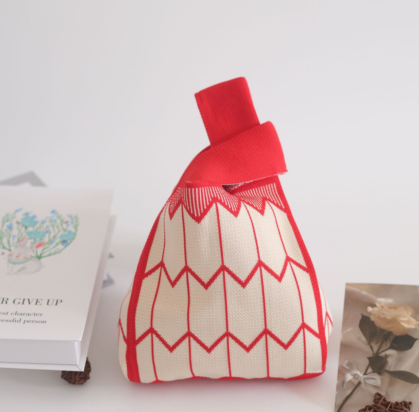 Women's Stylish Knitted Woven Vest Simple Handbags