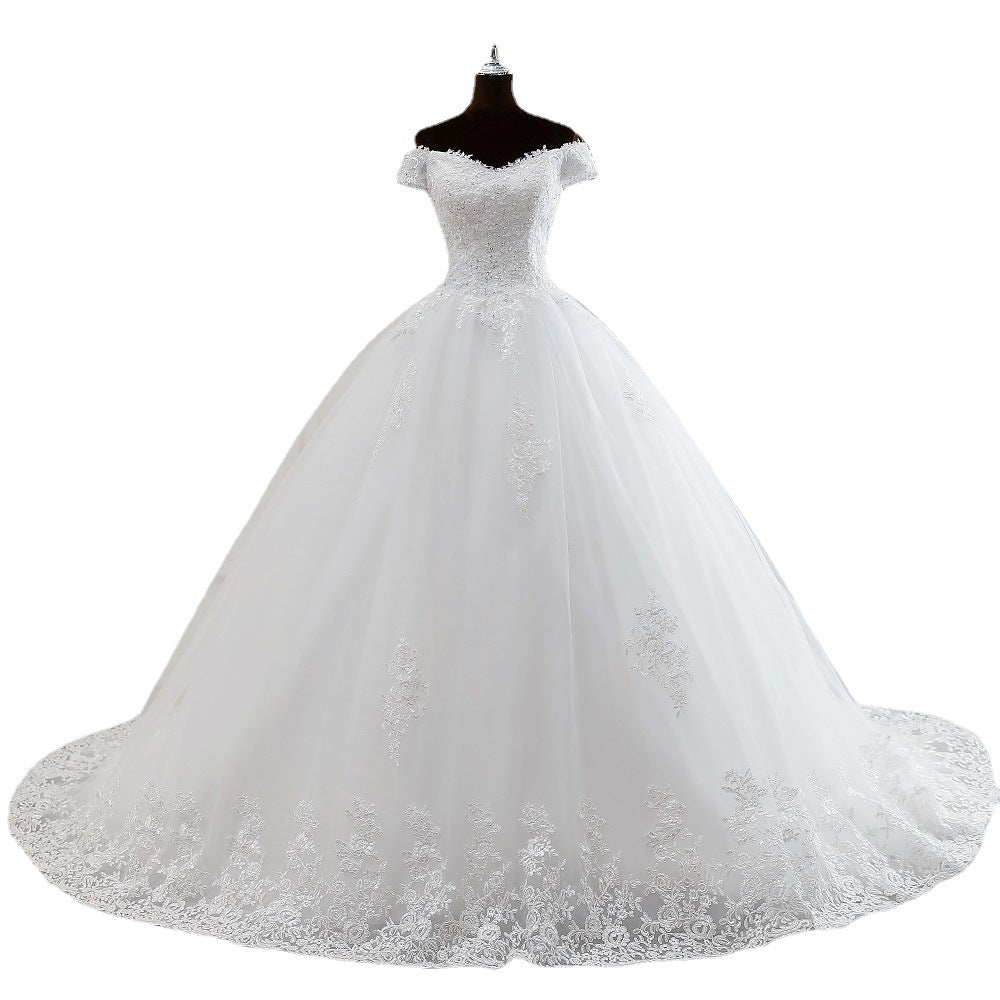 Attractive Glamorous Dress Elegant Small Bottoming Wedding Dresses