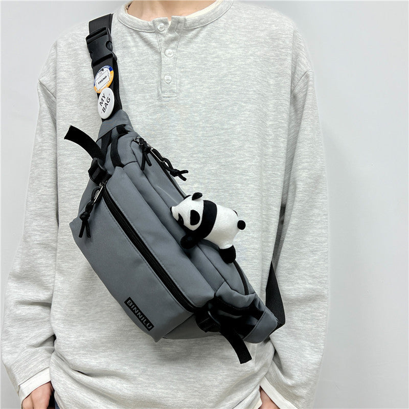 Men's Large Capacity Waterproof Female Korean Style Men's Chest Bags