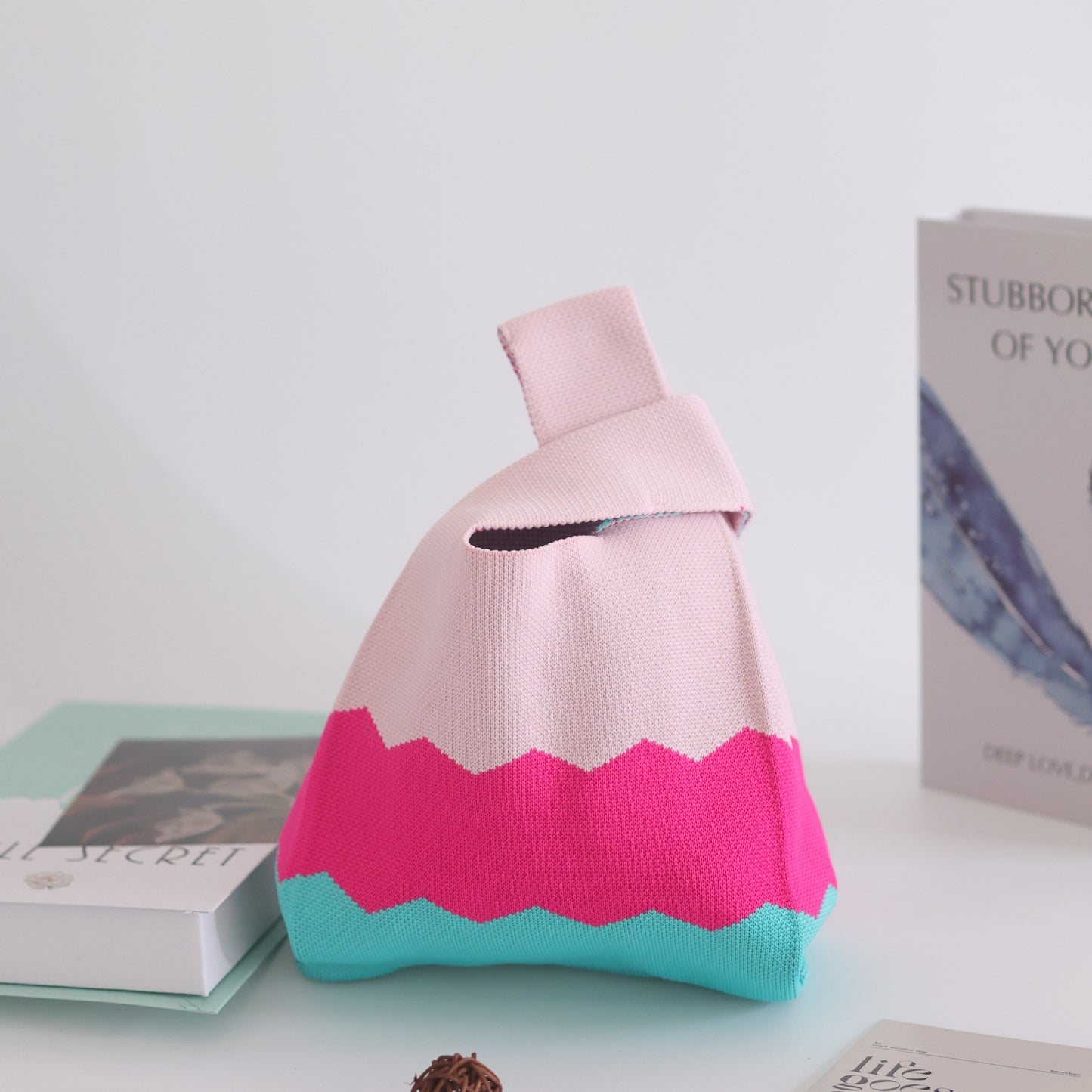 Women's Stylish Knitted Woven Vest Simple Handbags