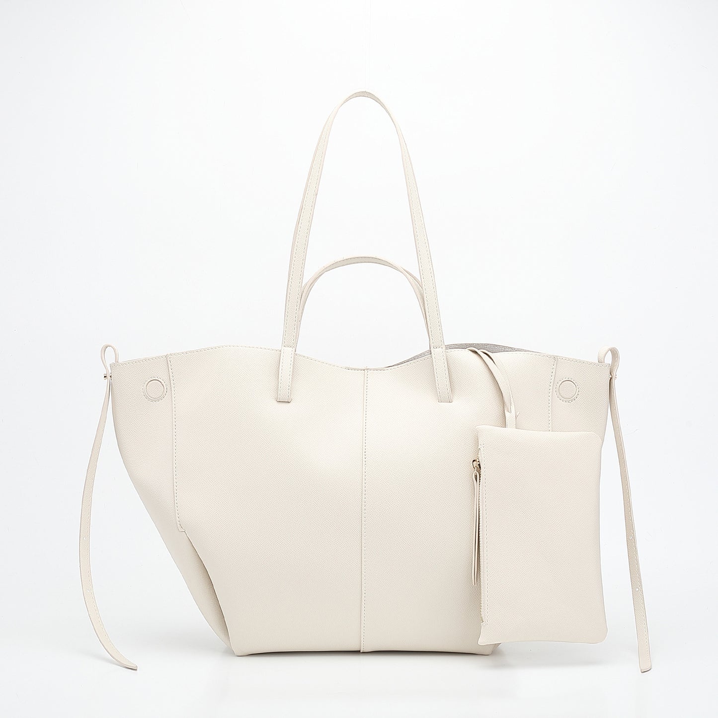 Underarm Lychee Pattern Large Capacity Commuter Tote Bags