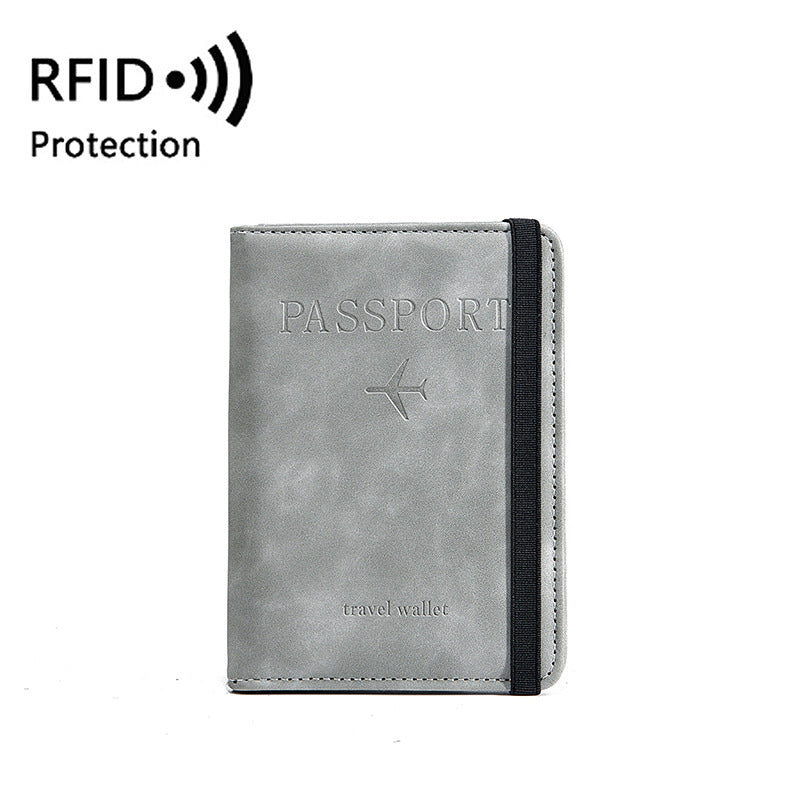 Fashion Cool Leather Passport Sets Multifunctional Id Package
