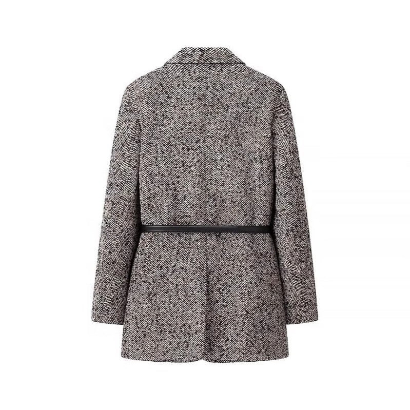 Women's Figure Flattering Cinched Waist Gray Blazers