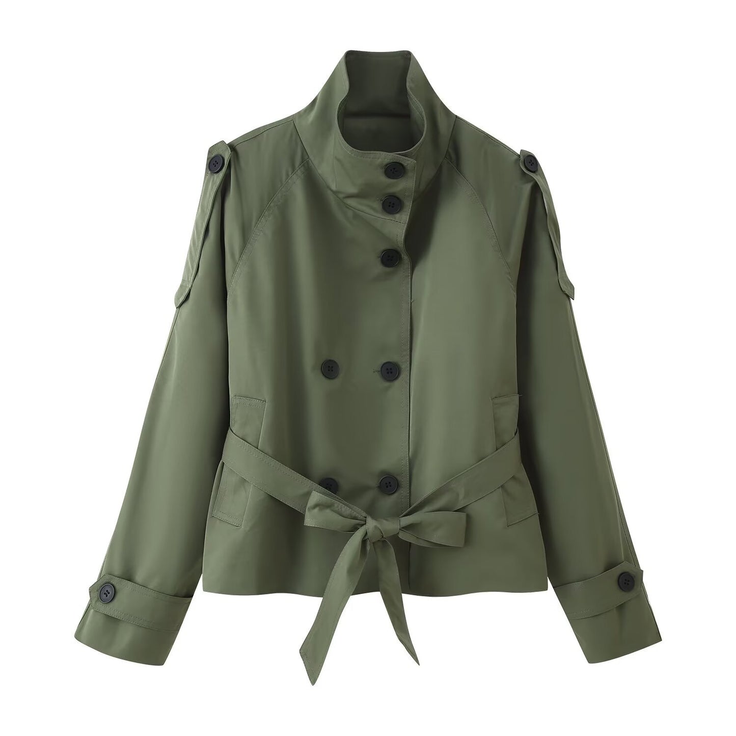 Women's Beautiful Fashion Casual Double-breasted Trench Coats