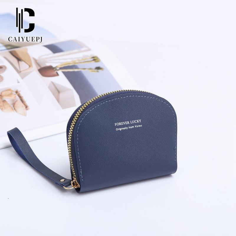 Women's Solid Color Access Cover High Sense Large Card Holder