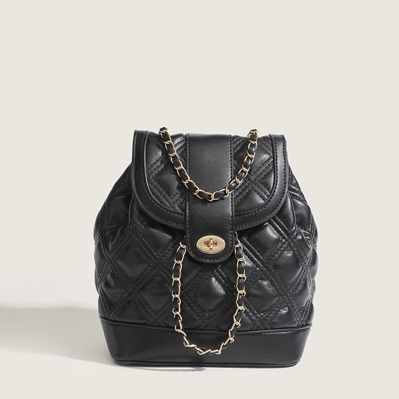 Women's Niche Diamond Pattern Korean Style Light Bags