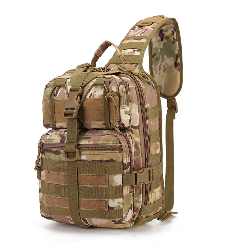 Waterproof Camouflage Large Capacity Straight Hair Men's Chest Bags