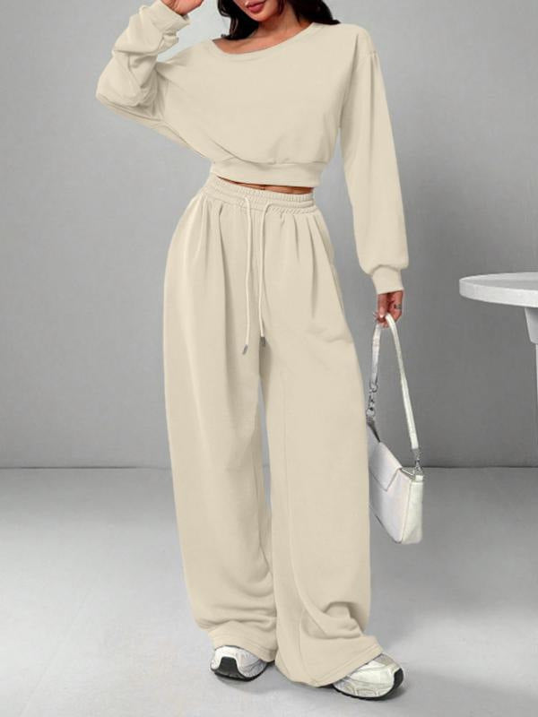 Women's Fashion Shoulder Casual Navel Solid Color Suits