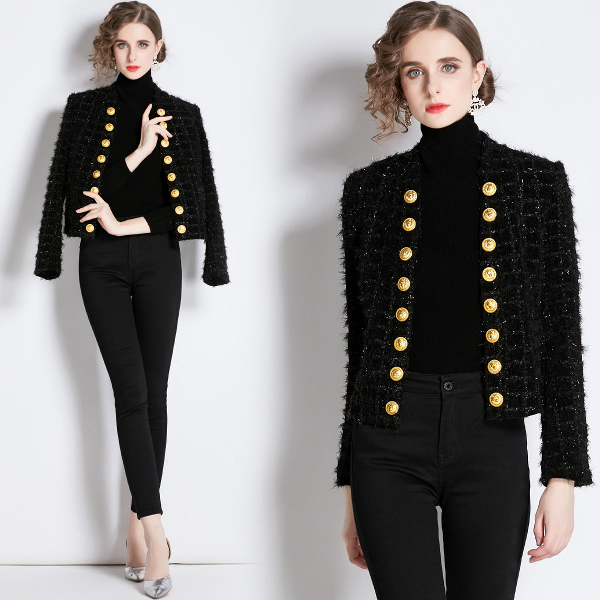 Women's Goods Temperament Small Western Style Tassel Double Row Cardigans