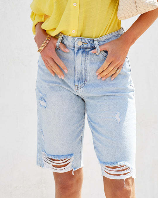 Women's Loose Mid Waist Cropped Ripped Women's Jeans