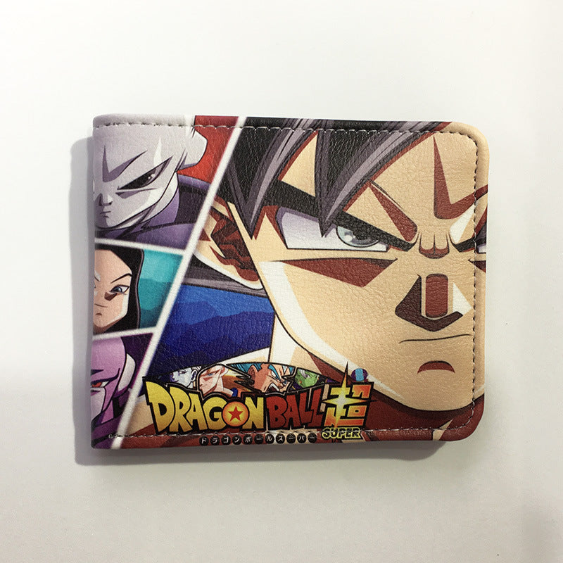 Dragon Ball Short Fold Super Leather Ladies Wallets