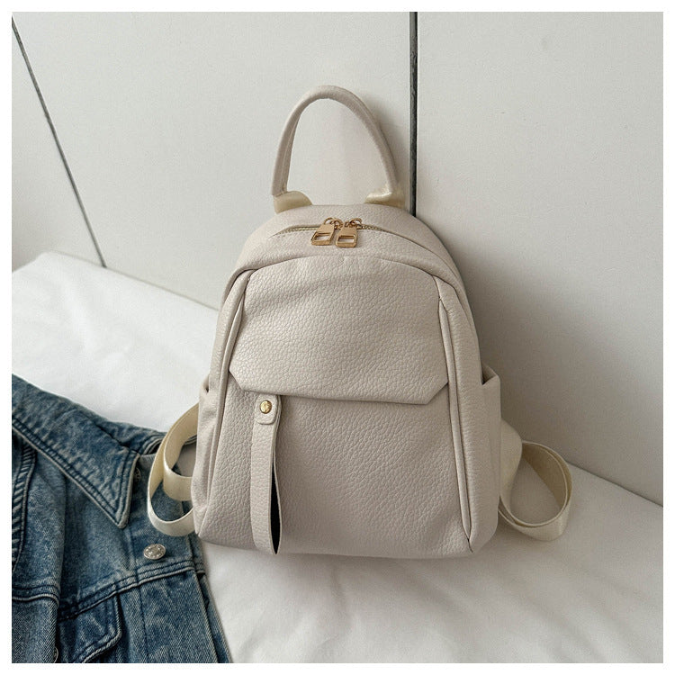Women's Korean Soft Leather Fashion Artistic Backpacks