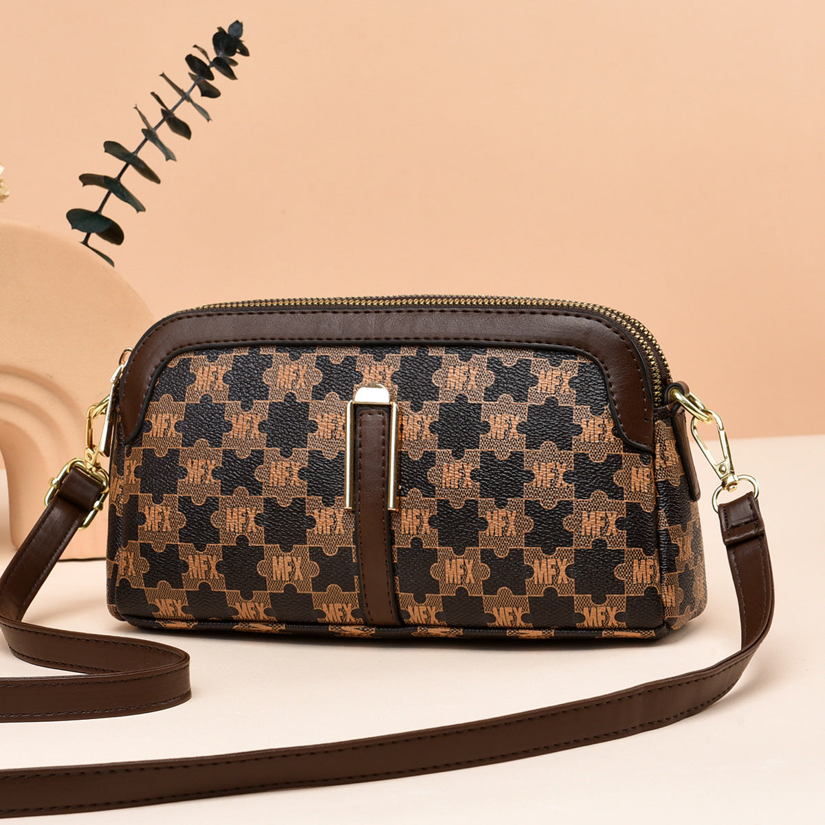 Cool Creative Plaid Printed Fashion Mini Crossbody Bags
