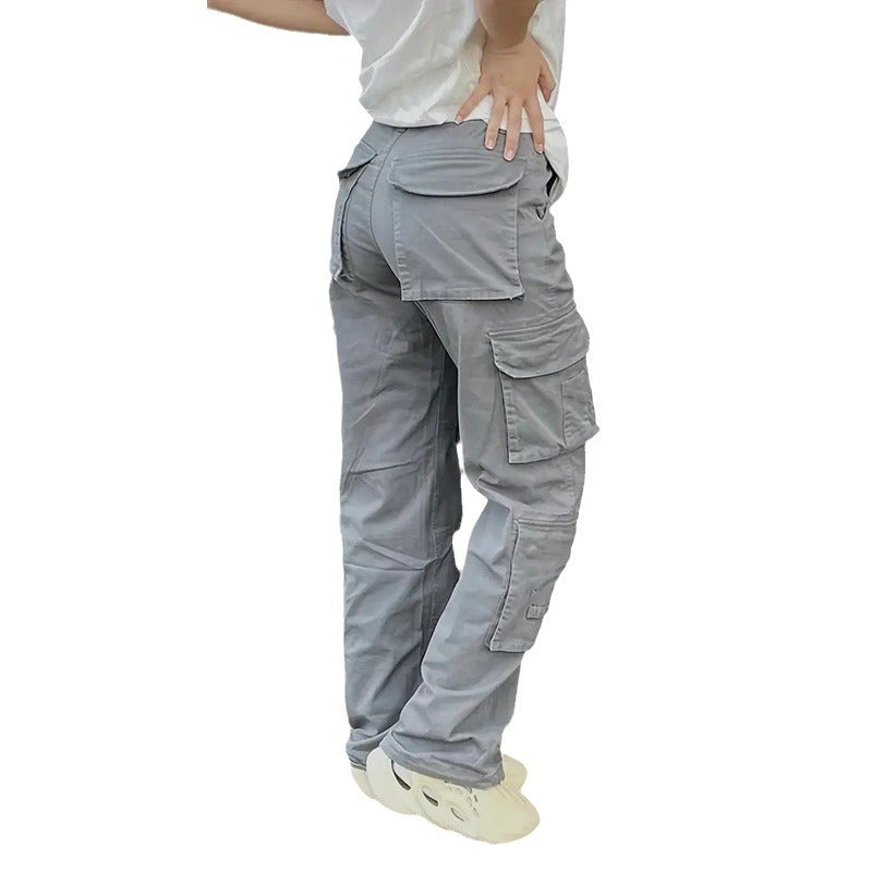 Women's Overalls Straight Casual Loose Street Pants