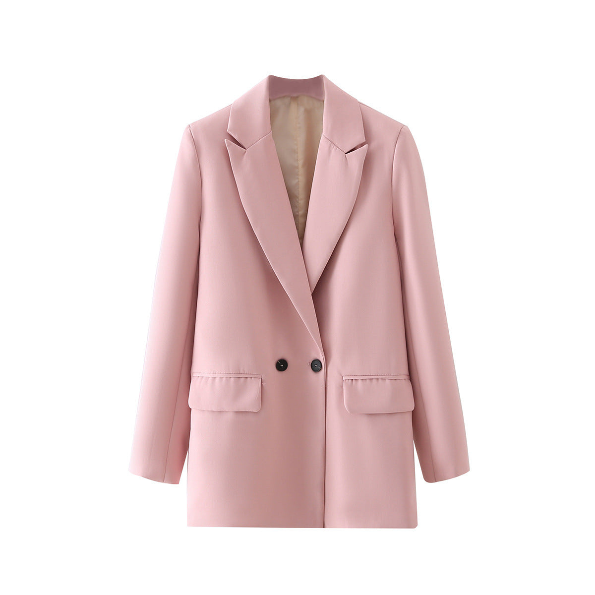 Women's Elegant Color Fashion Light Gray Blazers