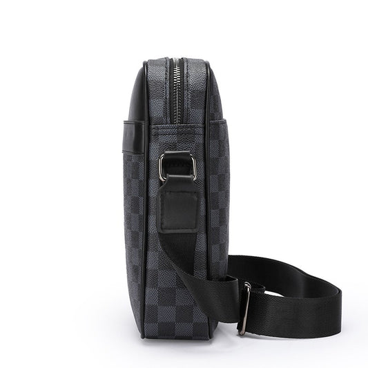 Men's Graceful Creative Plaid Fashion Leisure Men's Messenger Bags