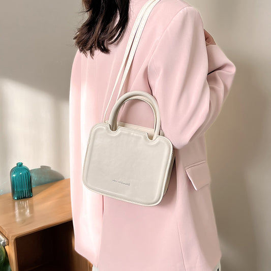 Retro Biscuit Fashionable Fashion Gilding Letters Handbags
