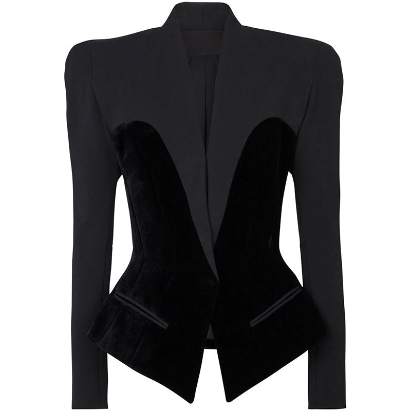 New Fashion Structure Profile Veet Stitching Small Suit