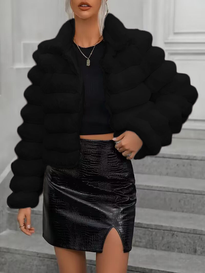 Women's Imitation Fur Affordable Luxury Style Protection Coats