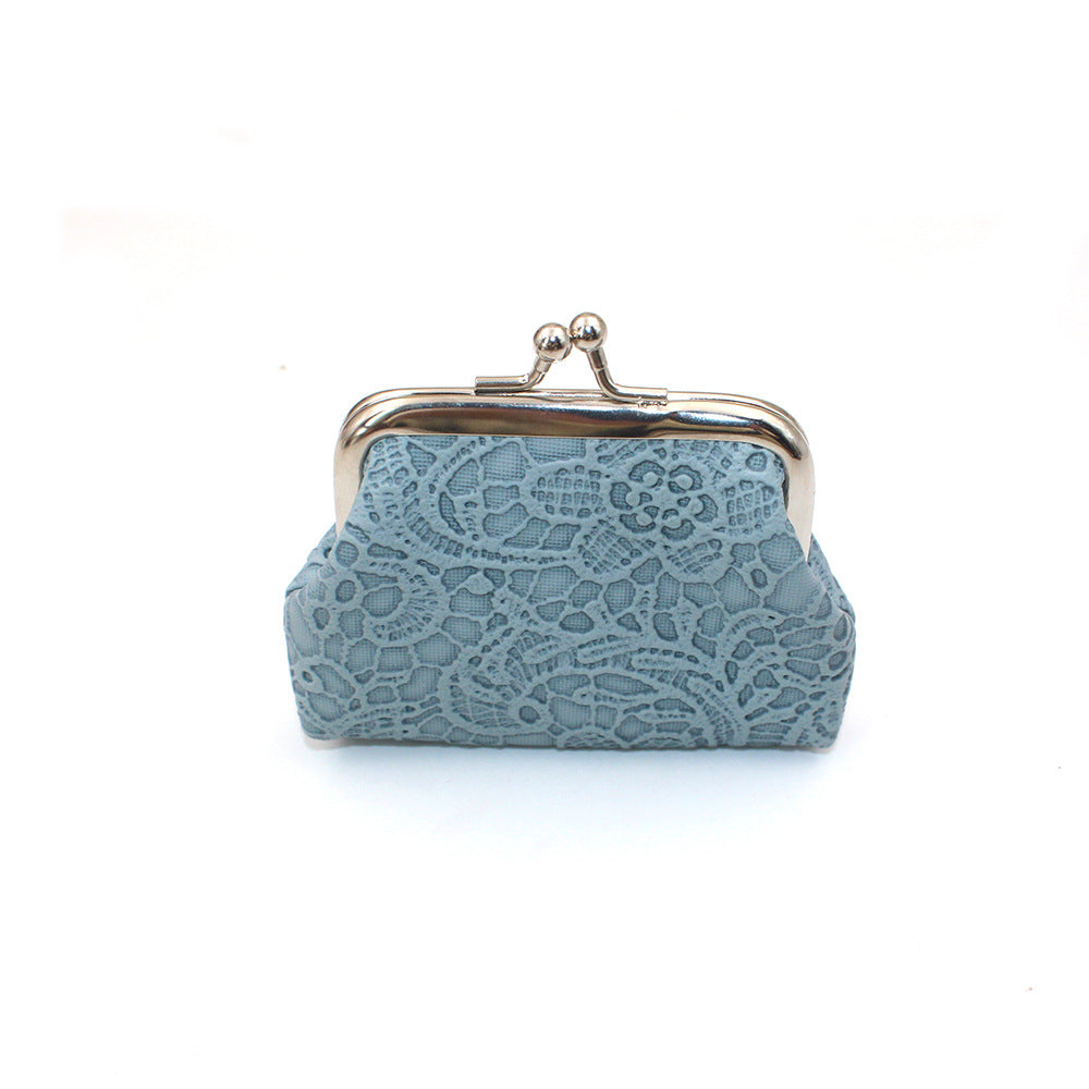 Lace Embossed Cute Mini Object Storage Ladies Wallets