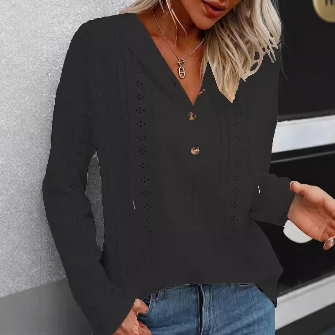 Women's Hooded Long Sleeve Loose Western Style Figure Women's Sweater, Sweater