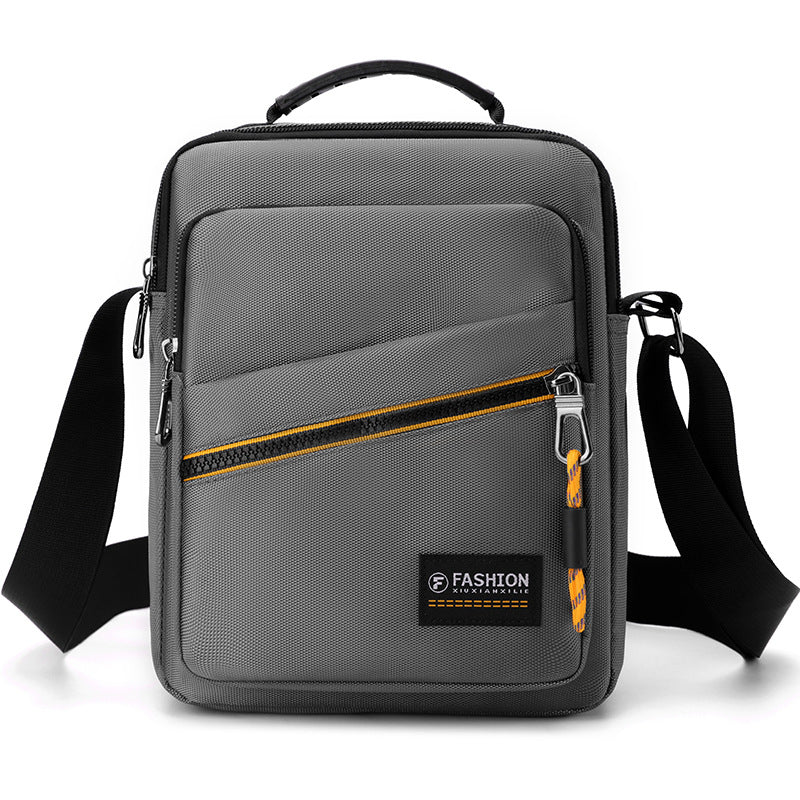 Men's Household Waterproof Trend Contrast Color Korean Handbags