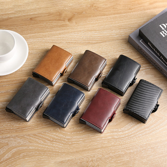 Automatic Pop-up Aluminum Alloy Credit Multiple Slots Card Holder