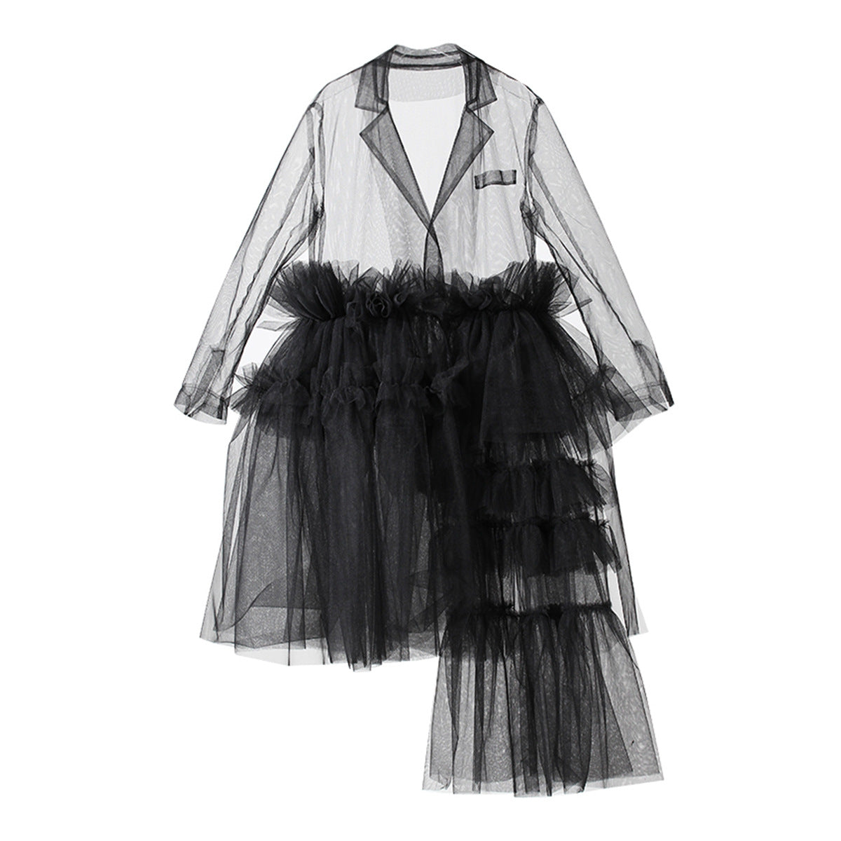 European Goods Design Tulle Summer Collar Dresses