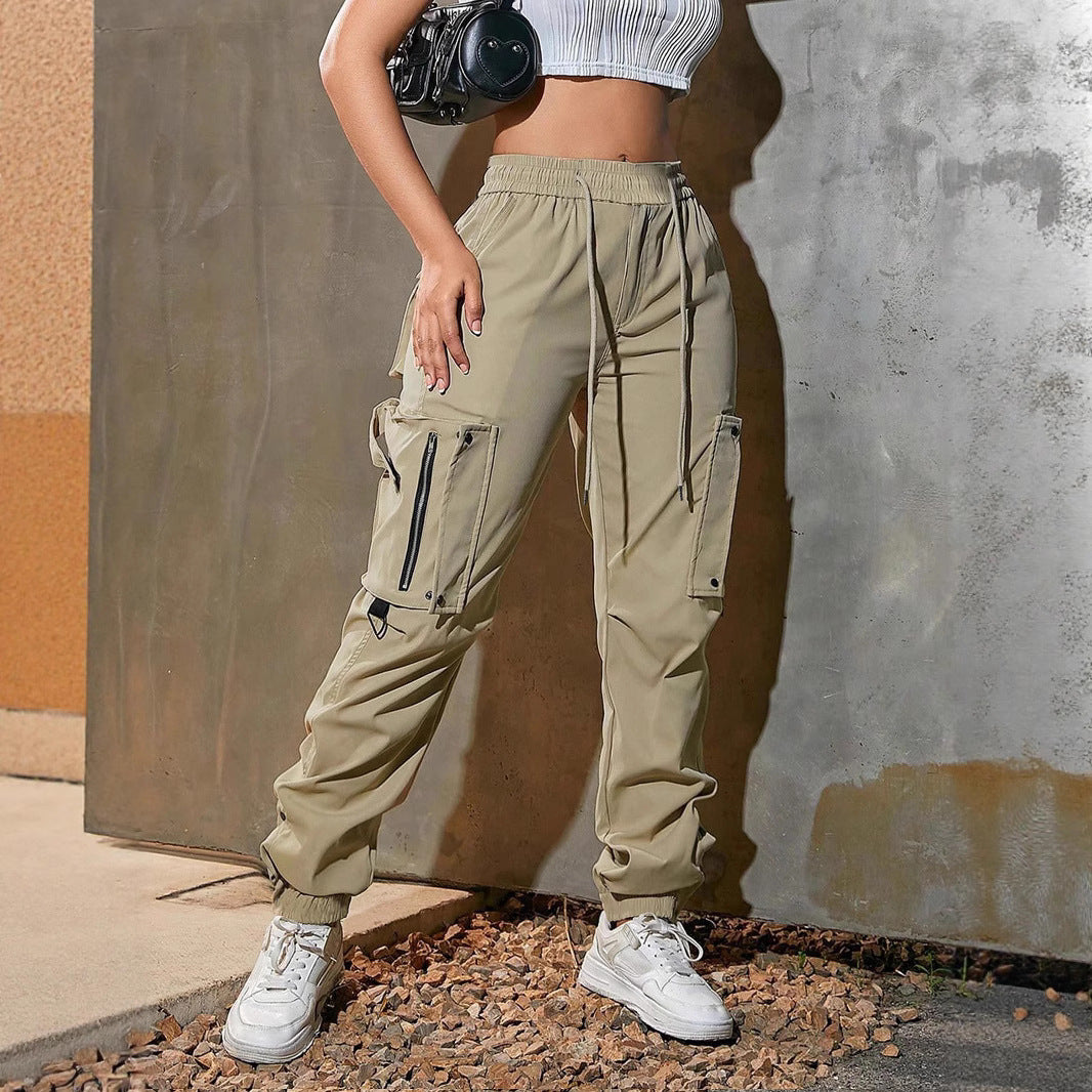 Women's Overalls Summer Beauty Sports Function Tactical Pants