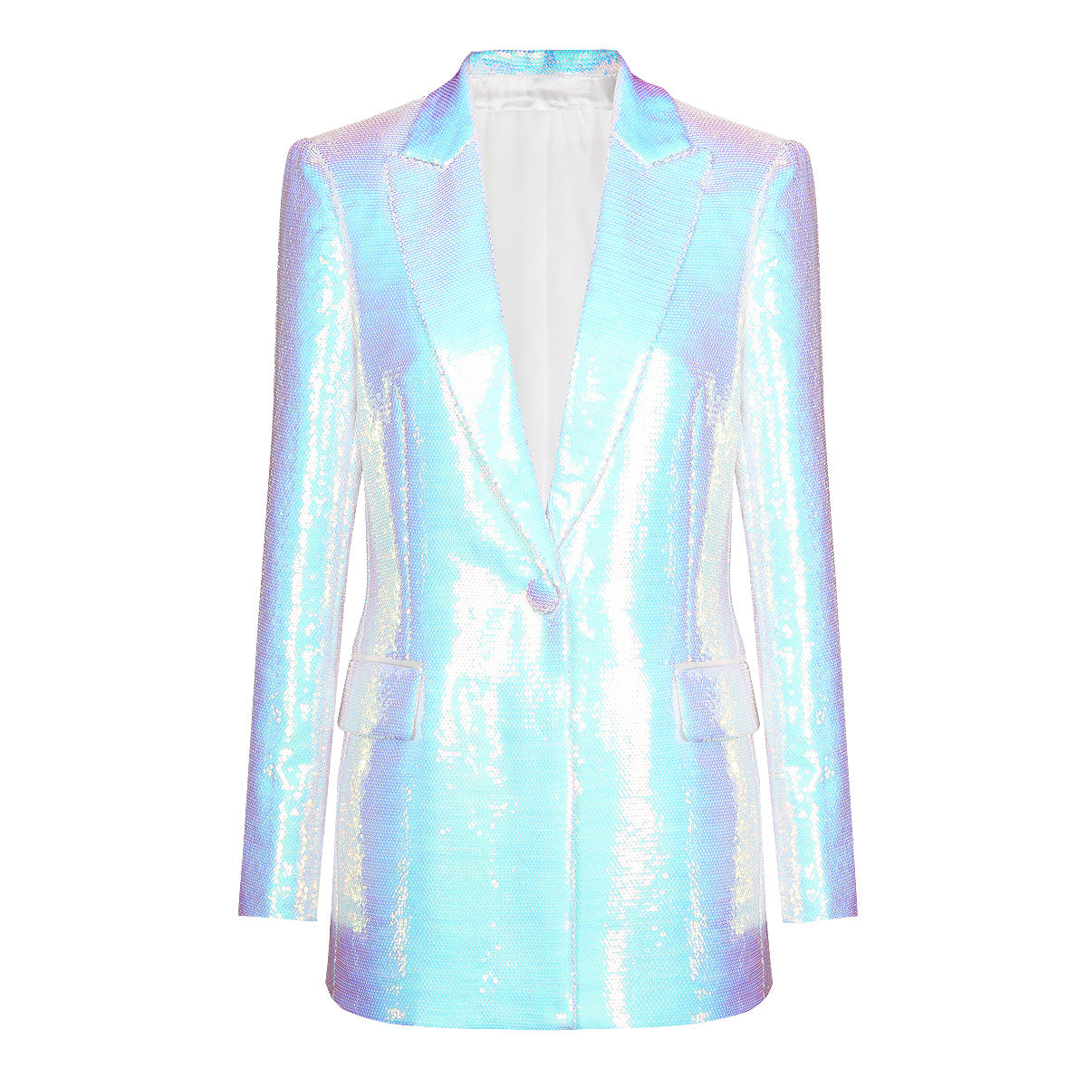 Women's Fashion Sequin Profile Quality Business Blazers