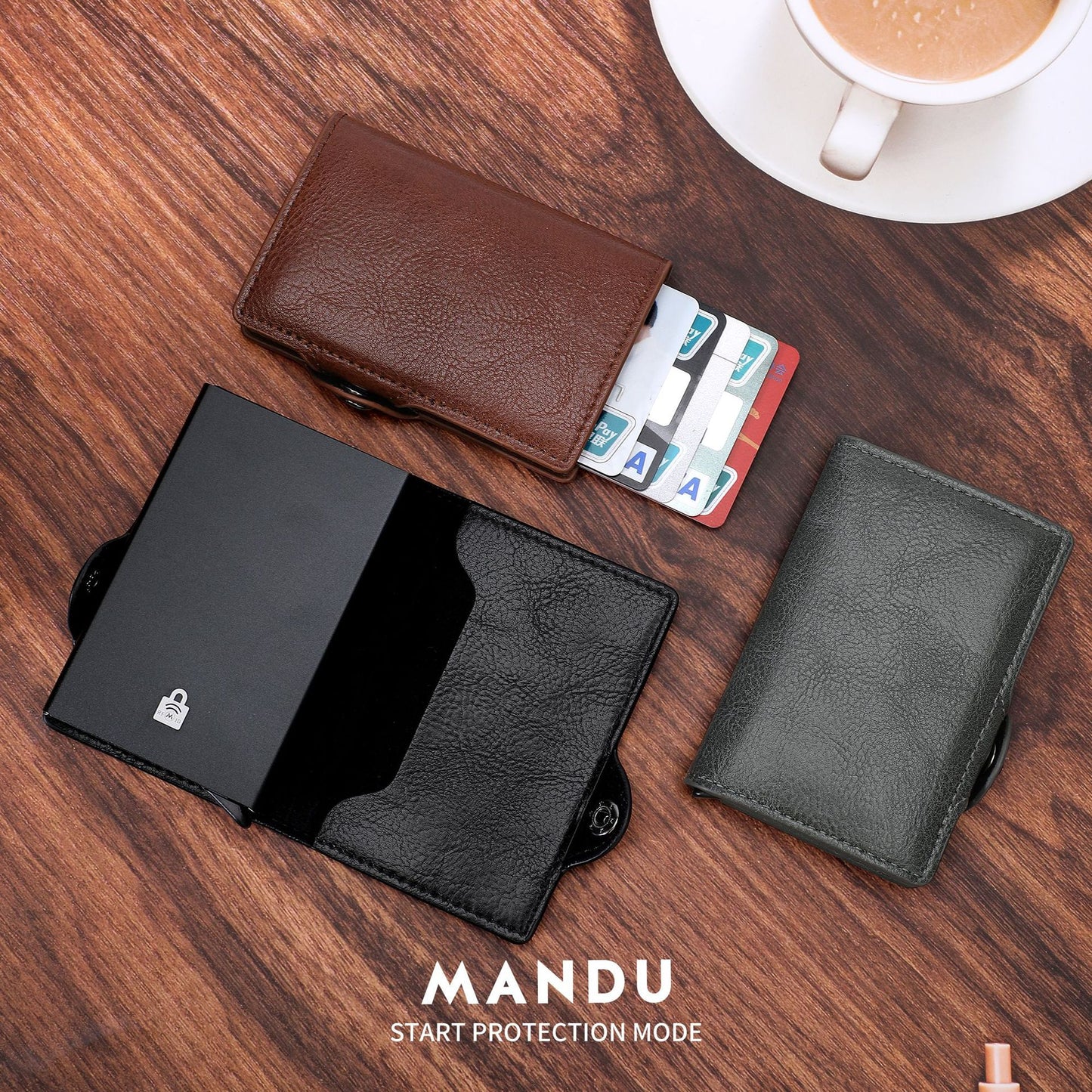 Multi Swiping Aluminum Alloy Advanced Sense Card Holder