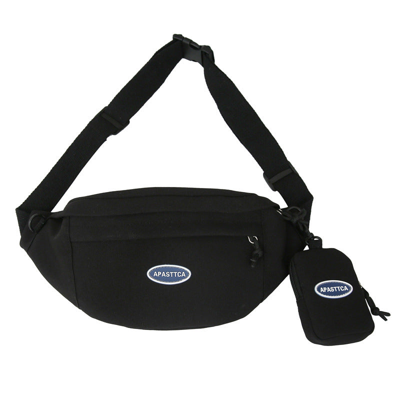 Women's & Men's & Fashion Schoolboy Niche Leisure Personality Men's Chest Bags