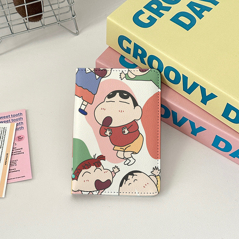 Leather Passport For Going Abroad Cover Card Holder