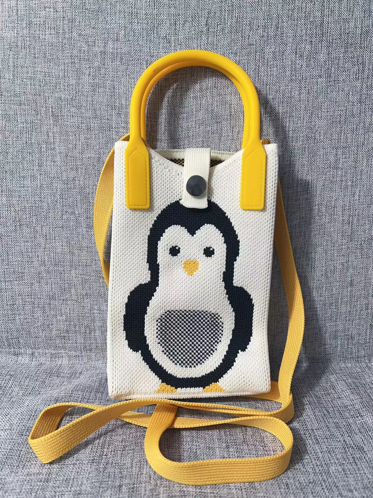Cute Cartoon Knitted Korean Style Minority Phone Bags