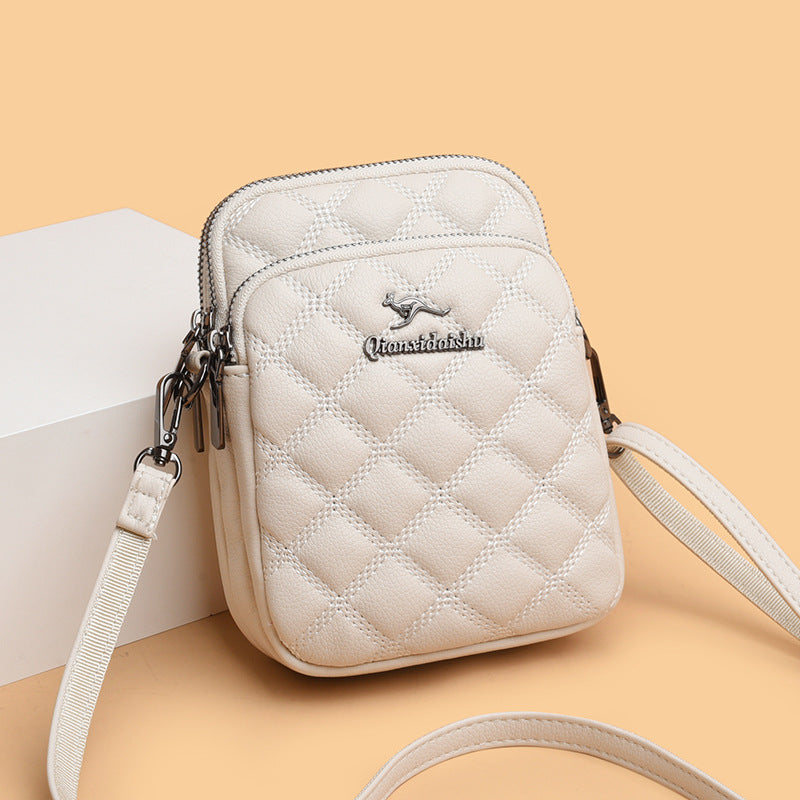 Women's One Mom Fashion Rhombus Mobile Phone Bags