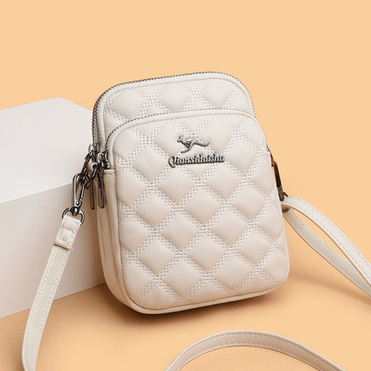 Women's One Mom Fashion Rhombus Mobile Phone Bags