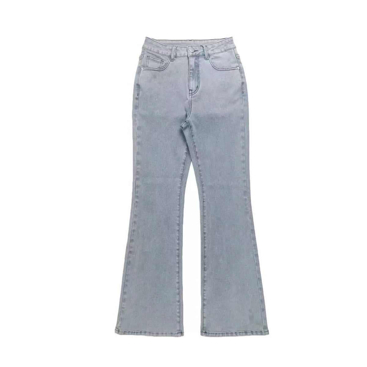 Women's Slim Fit Slimming Wide Leg Fat Hip Denim Clothing