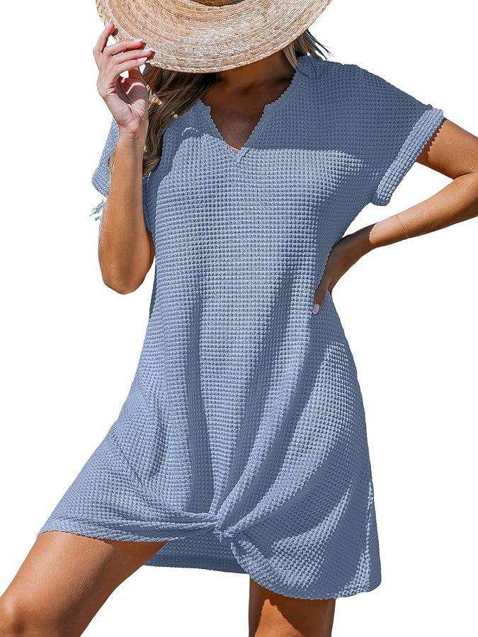 Classy Cool Innovative Women's Beach Knot Blouses