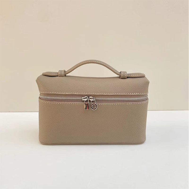 Women's Genuine Leather Macaron Color Series Litchi Handbags