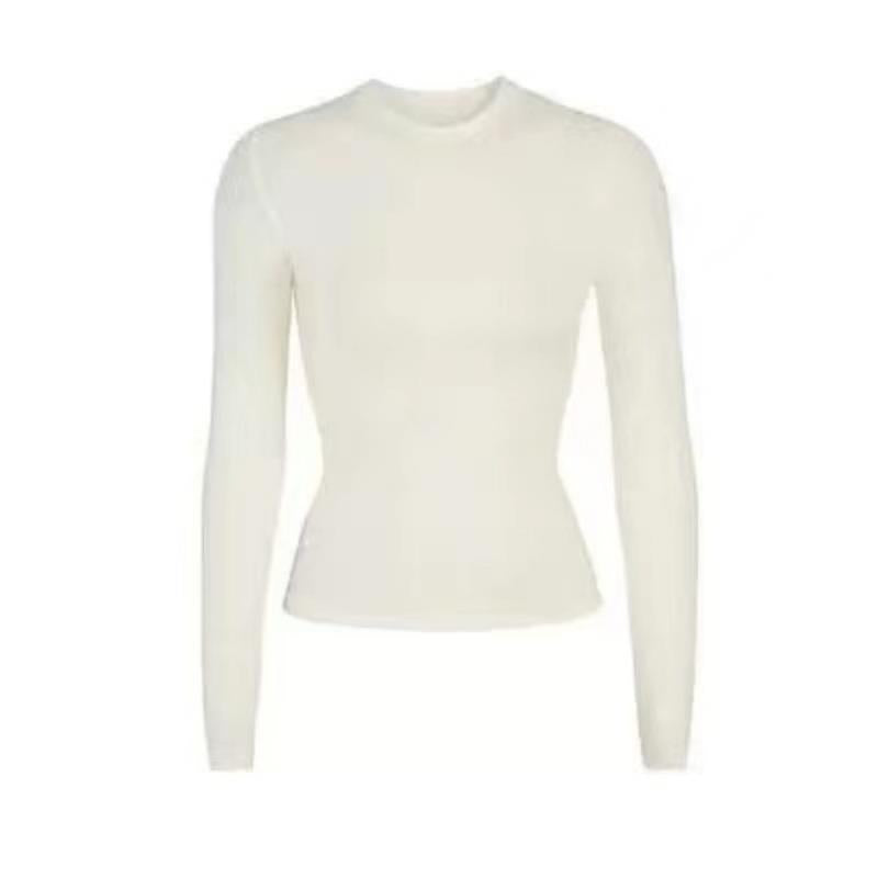 Women's Bottoming Shirt Tight T-shirt Long Sleeve Blouses