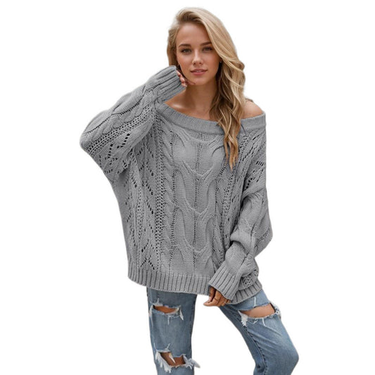 Women's Casual Comfortable Knitted Loose Pullover Sweaters