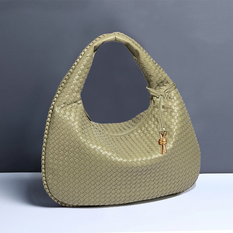 Women's Large Capacity Handmade Woven Fashion Underarm Bags