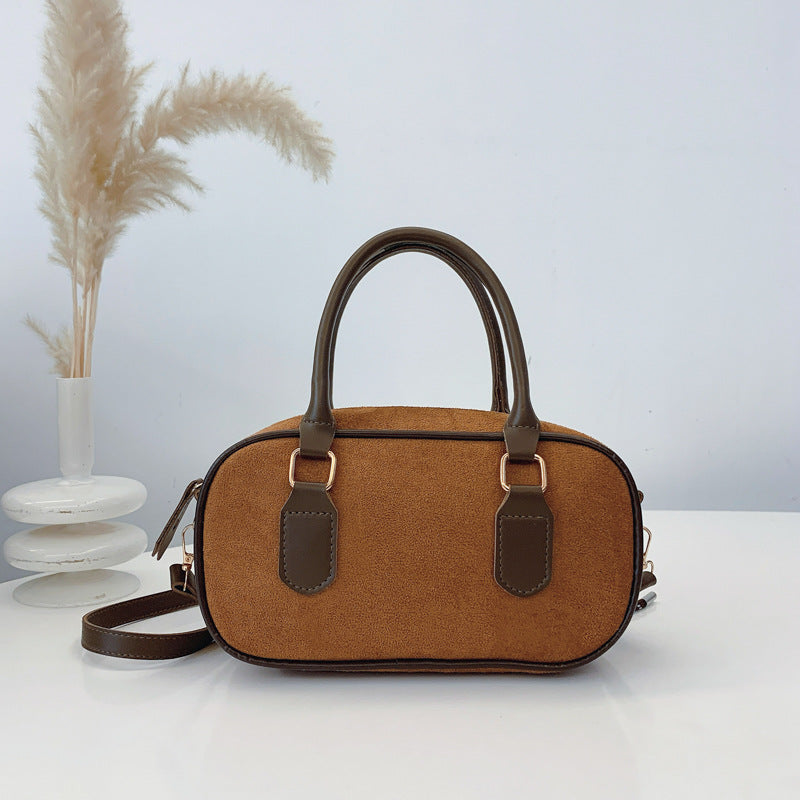 Popular Niche Suede Female Retro Easy Matching Crossbody Bags