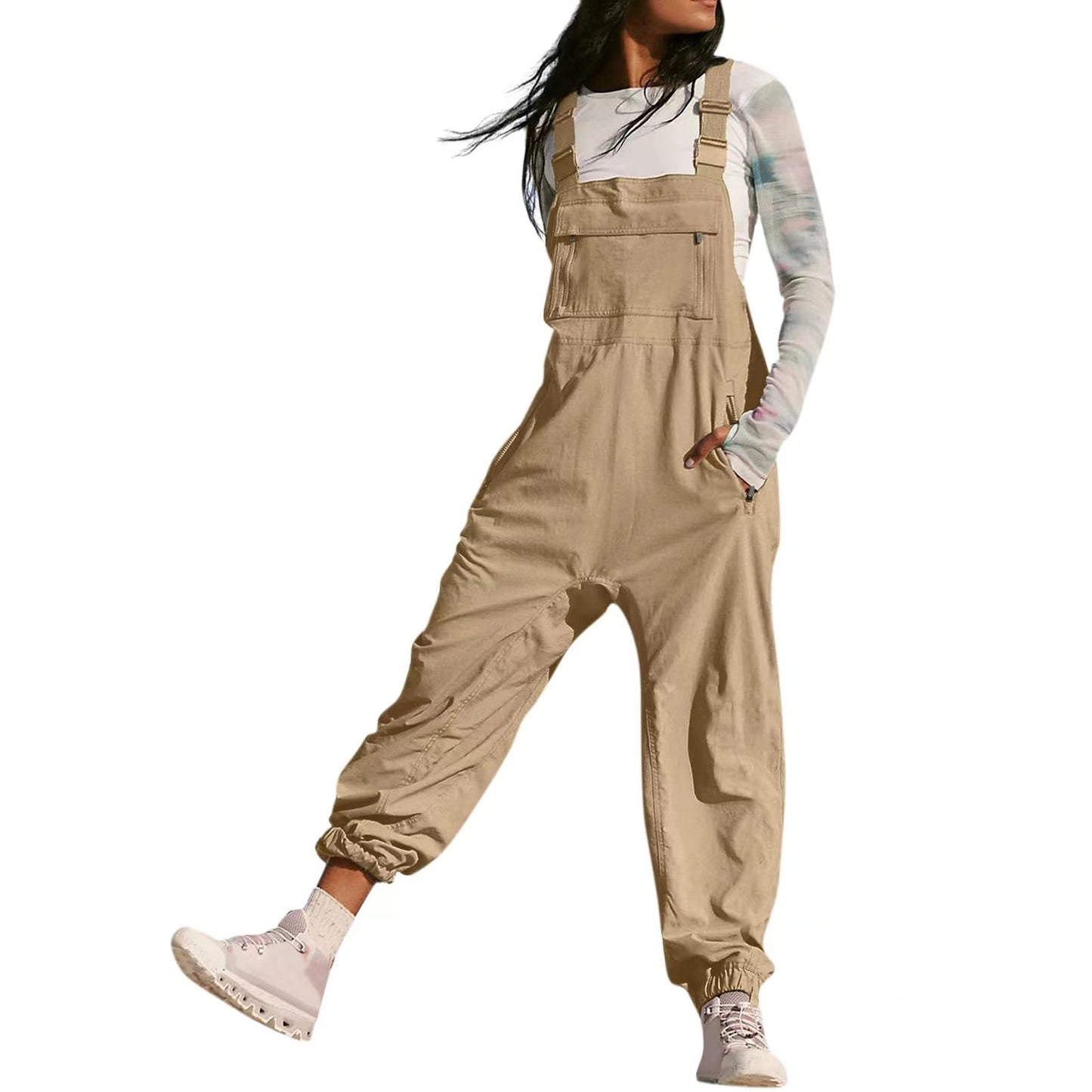 Women's Stylish Working Bib Fashion Leisure Jumpsuits