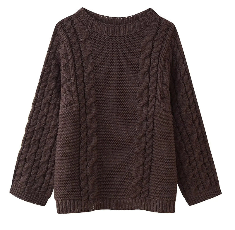 Women's Pretty Flared Sleeves Knitted Loose Sweaters