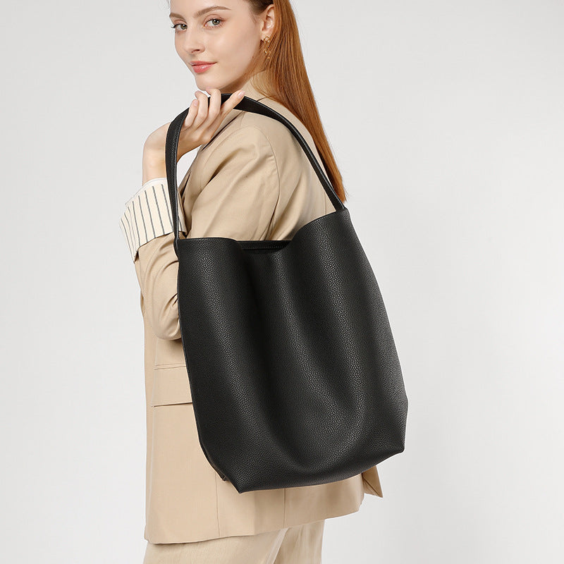 Women's Underarm Cowhide Large Capacity High-grade Shoulder Bags